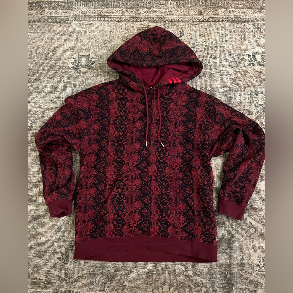 Adidas X Ivy Park Unisex Sweatshirt Hoodie In Cherry Wood Size Medium